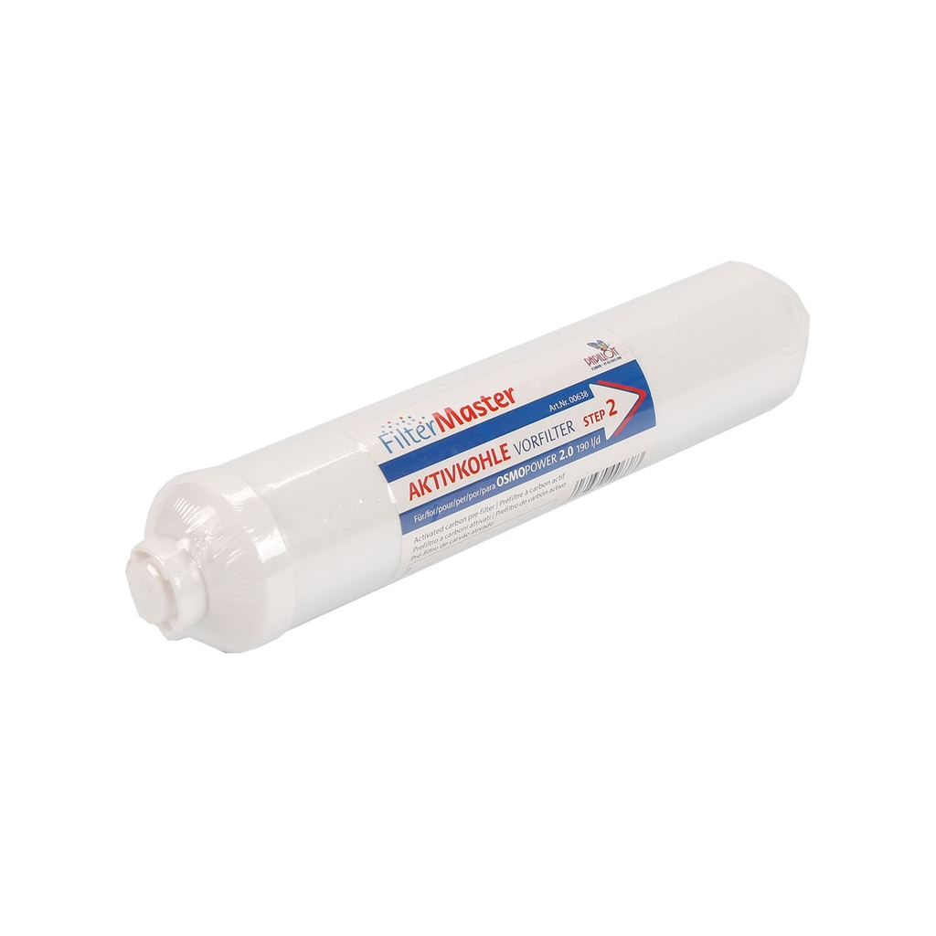 Aktivkohle Filter für OsmoPower 2.0 - Ersatzpatrone für OSMOPower 2.0 Osmoseanlage von Aktivkohle