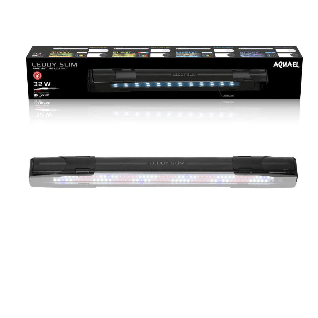 Aquael LEDDY Slim 2.0 32W - Aufsatzlampen für 80-107 cm breite Aquarien von Aquael