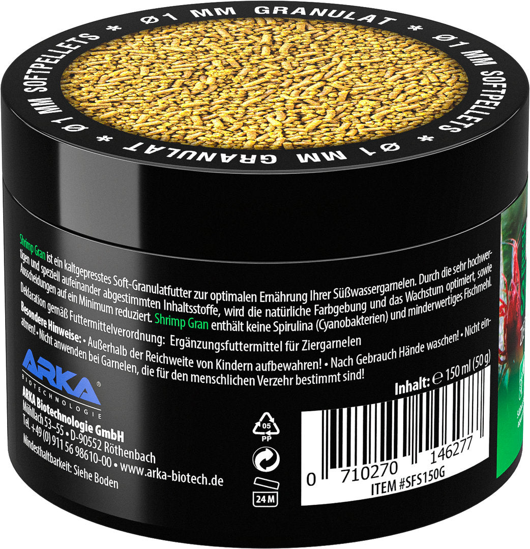 ARKA Microbe-Lift Shrimp Grain Hauptfutter für Garnelen – 150ml von ARKA