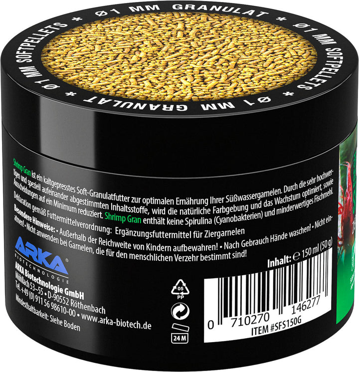 ARKA Microbe-Lift Shrimp Grain Hauptfutter für Garnelen – 150ml von ARKA