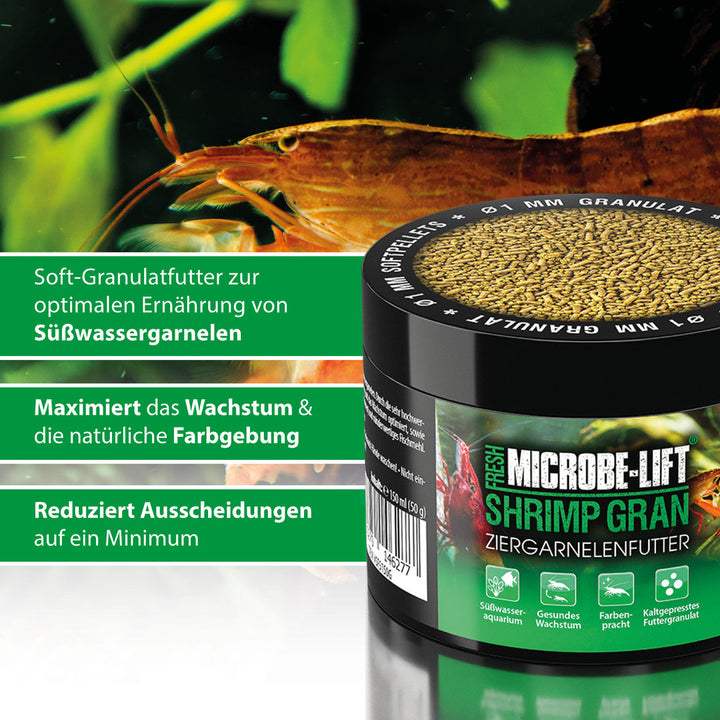 ARKA Microbe-Lift Shrimp Grain Hauptfutter für Garnelen – 150ml von ARKA