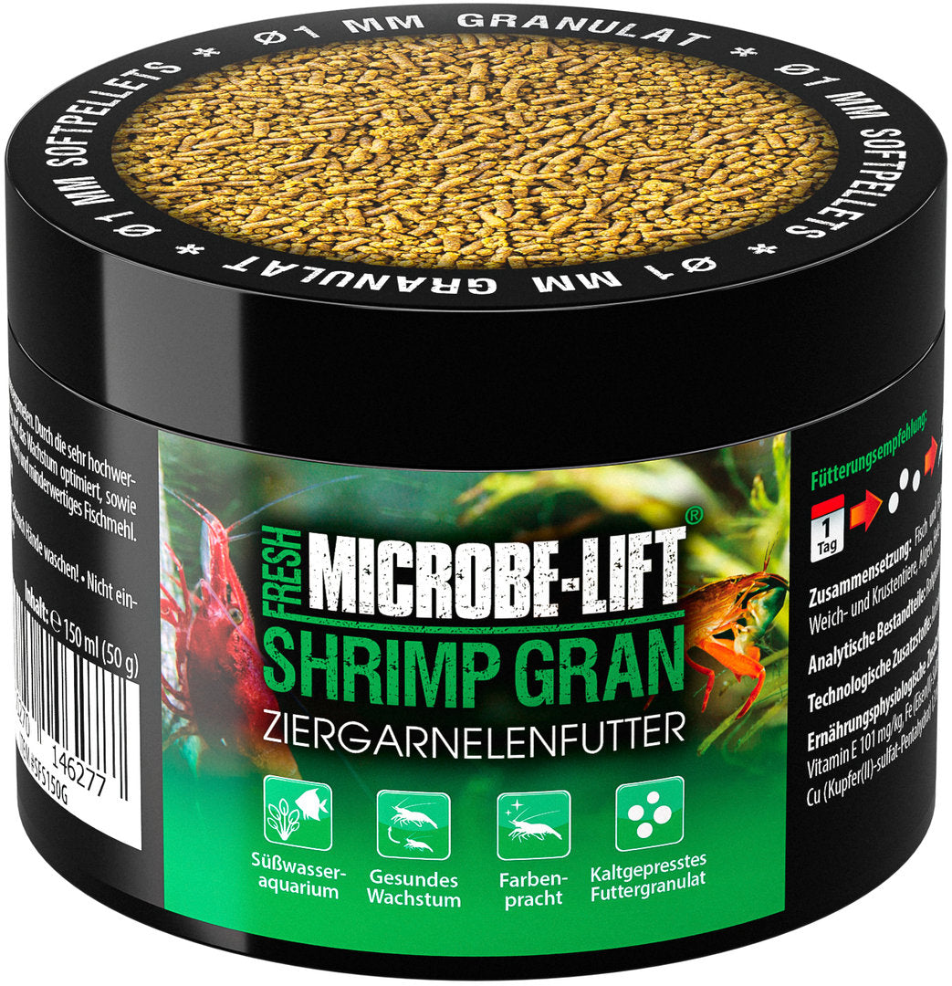 ARKA Microbe-Lift Shrimp Grain Hauptfutter für Garnelen – 150ml