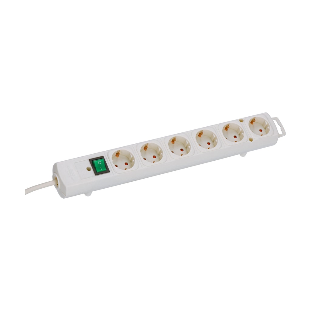 Brennenstuhl Comfort-Line Plus Steckdosenleiste 2m, 6-Fach Mehrfachsteckdose von Brennenstuhl