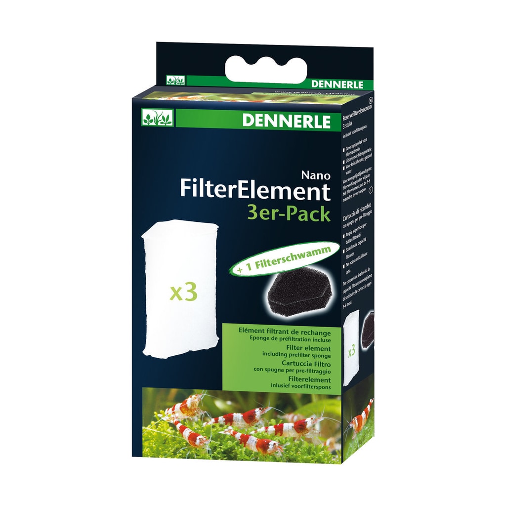 Dennerle Nano FilterElement Ersatzkartusche - 3er-Pack von Dennerle