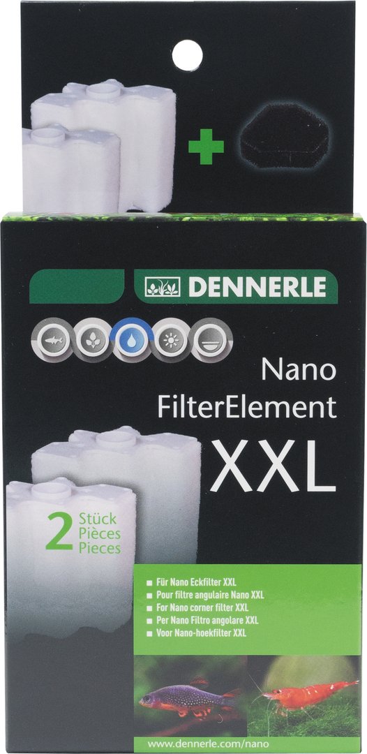 Dennerle Nano FilterElement Ersatzkartusche - XXL (2er Pack)
