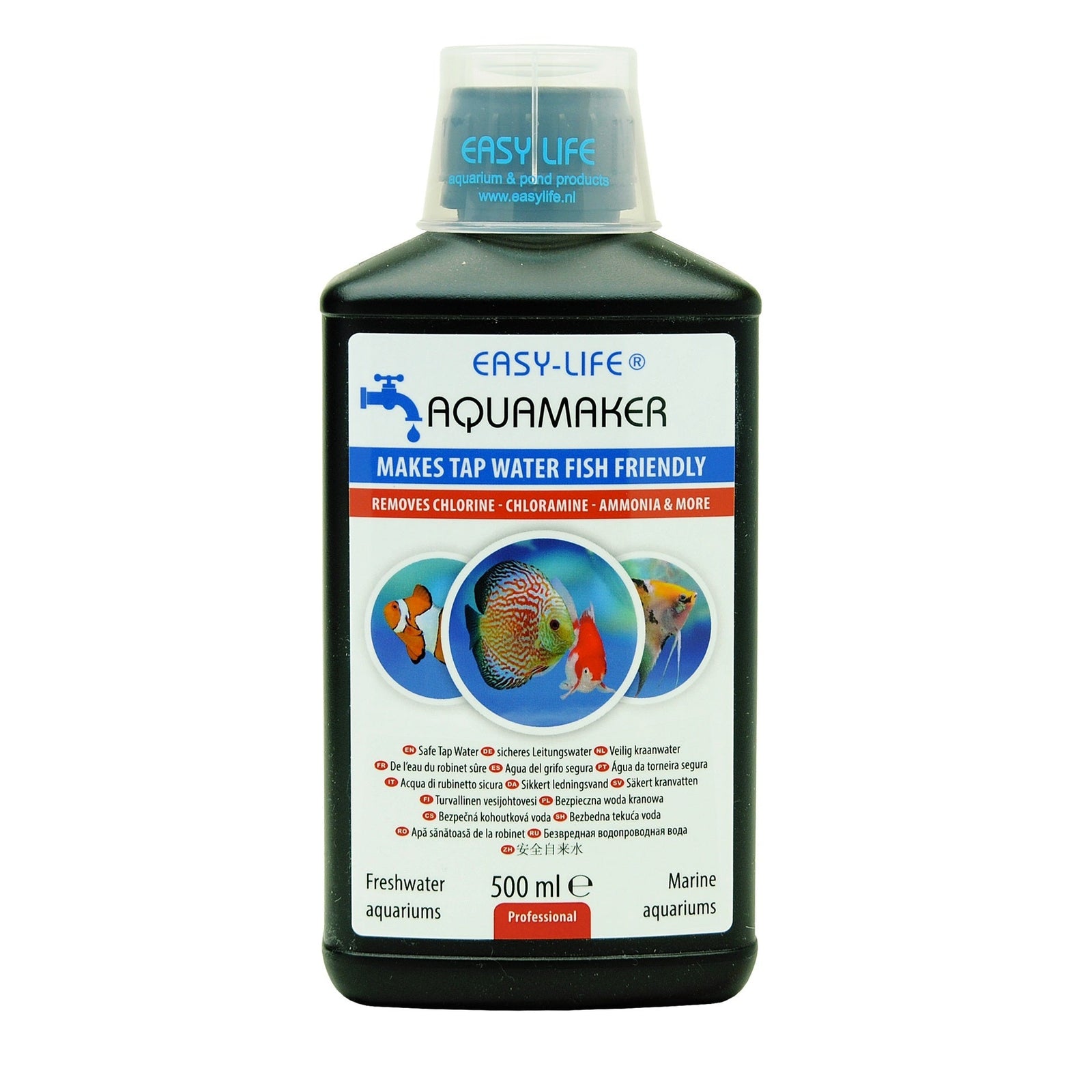Easy-Life AquaMaker 500ml – Hochwirksamer Wasseraufbereiter für Süß-, Meerwasser & Gartenteich - Hauptbild - easy-life-aquamaker-500-ml-e169-floz-01-hauptbild.jpg