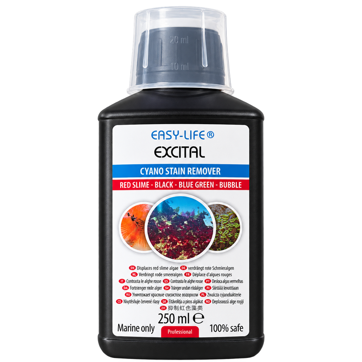 Easy-Life Excital 250 ml – Cyano-Entferner für Meerwasser, freigestellte Flasche