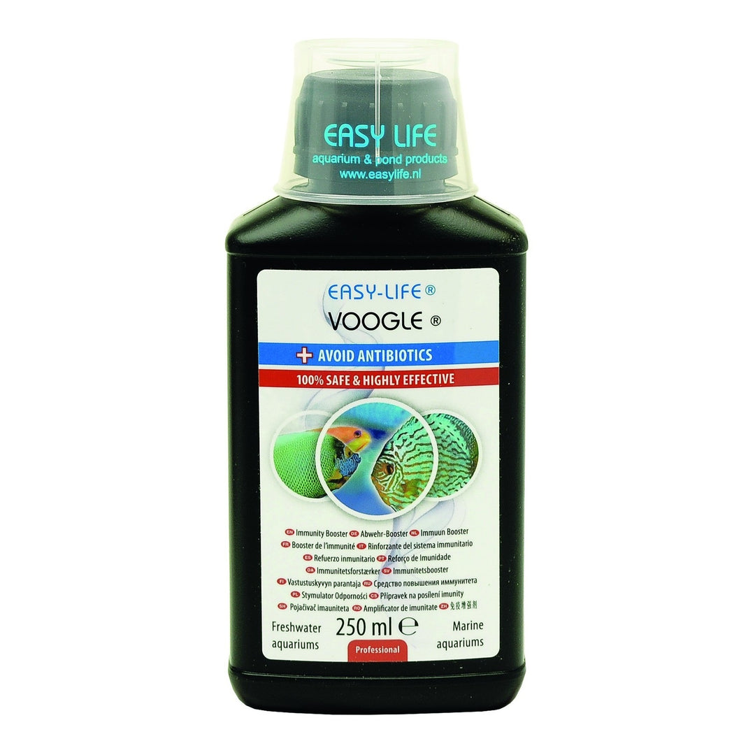 EASY-LIFE® Voogle 250ml – Natürlicher Immun-Booster &amp; Fischpflege für Süß- &amp; Meerwasser Aquarien - official Easy-Life product image 1:1