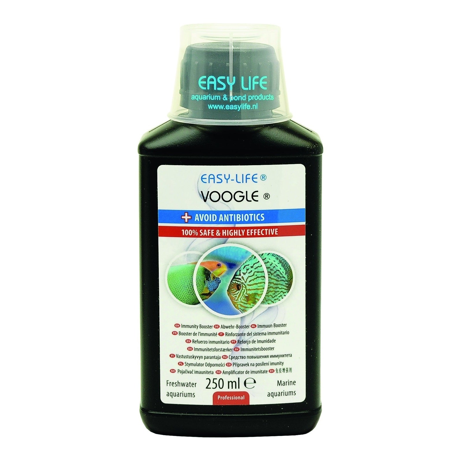 EASY-LIFE® Voogle 250ml – Natürlicher Immun-Booster & Fischpflege für Süß- & Meerwasser Aquarien - official Easy-Life product image 1:1