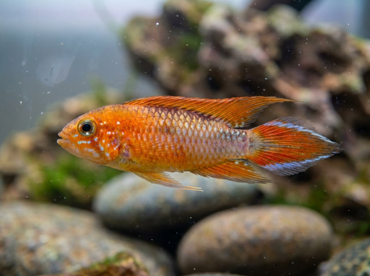 Agassiz-Zwergbuntbarsch Fire Red (Apistogramma agassizii "Fire Red") von Finn & Reef