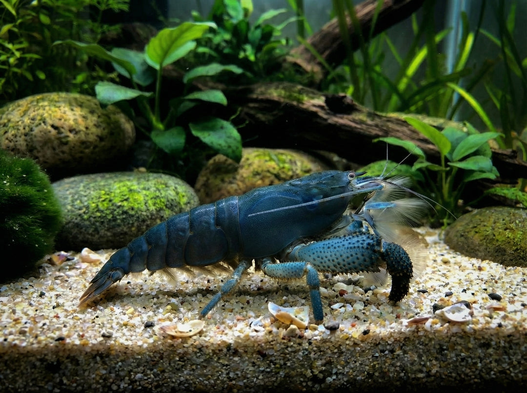 Blaue Gabunfächerhandgarnele / Monsterfächergarnele (Atya gabonensis) von Finn &amp; Reef