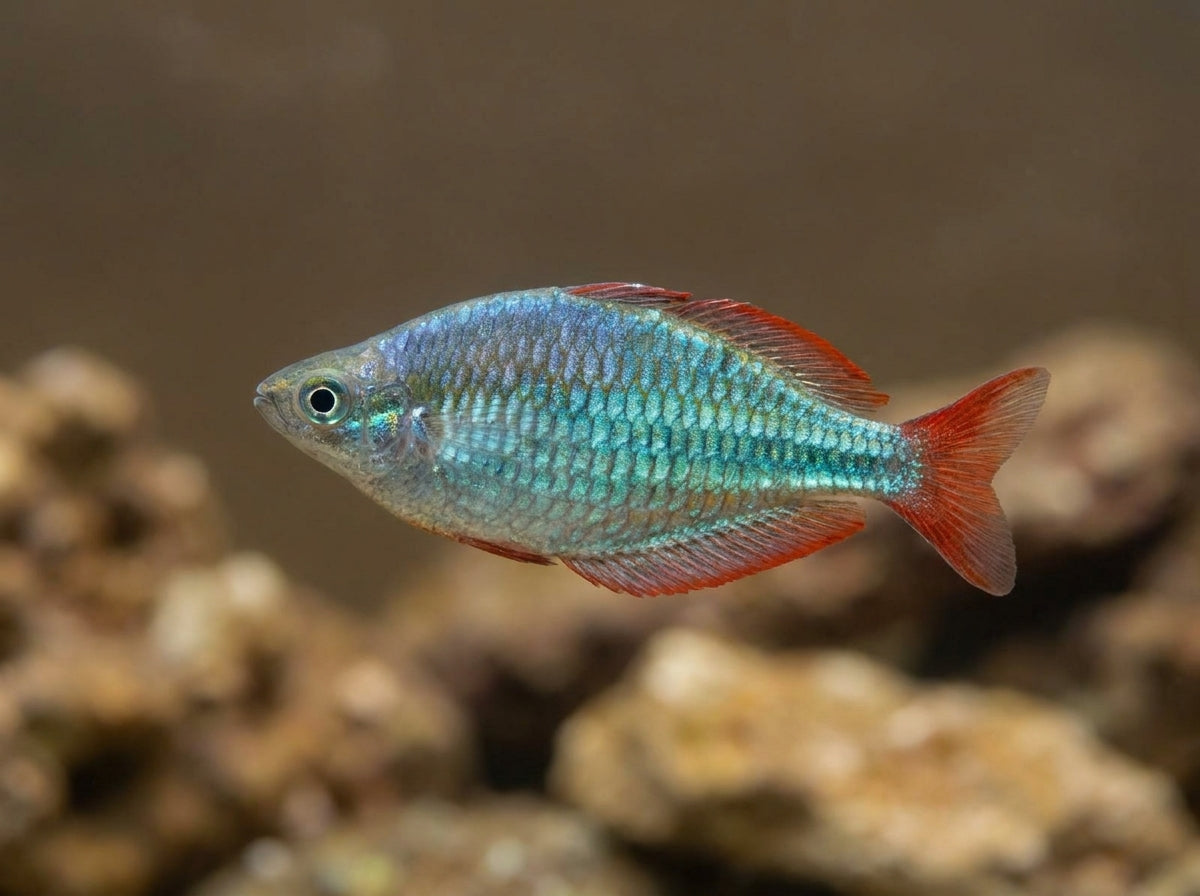 Diamant-Regenbogenfisch (Melanotaenia praecox) von Finn & Reef