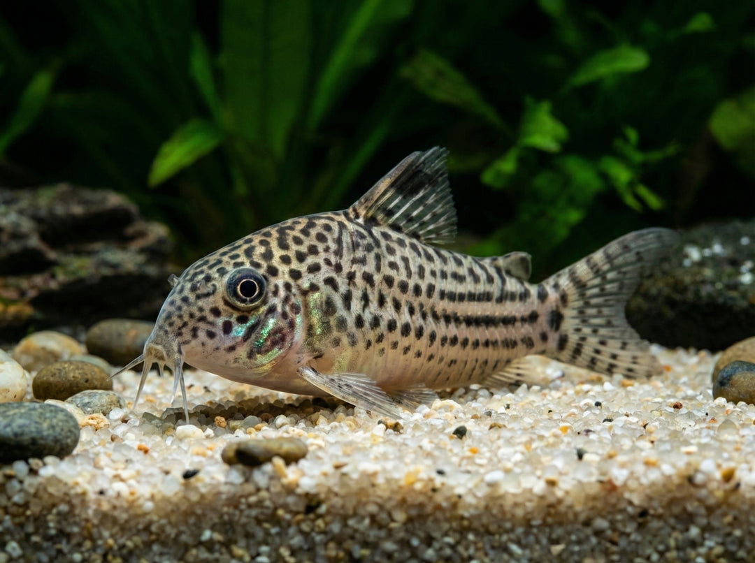 Leopardpanzerwels – Hoplisoma julii (Corydoras julii) von Finn &amp; Reef