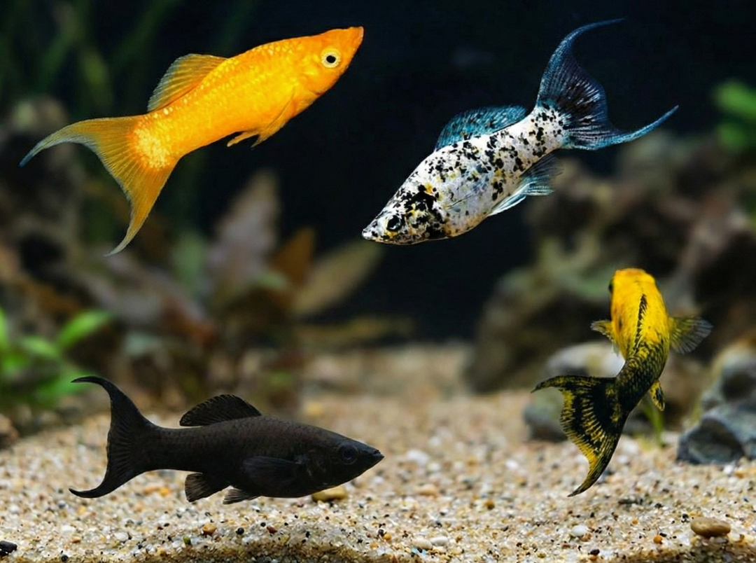 Molly mit Langflosse - Farbmix (Poecilia sphenops) von Finn &amp; Reef