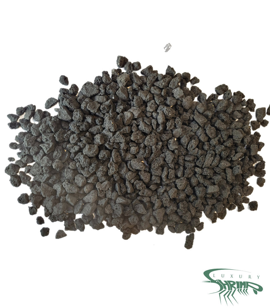 Premium Lavagranulat, Vulkanstein 8-16mm Bodengrund/Substrat - schwarz von Finn &amp; Reef