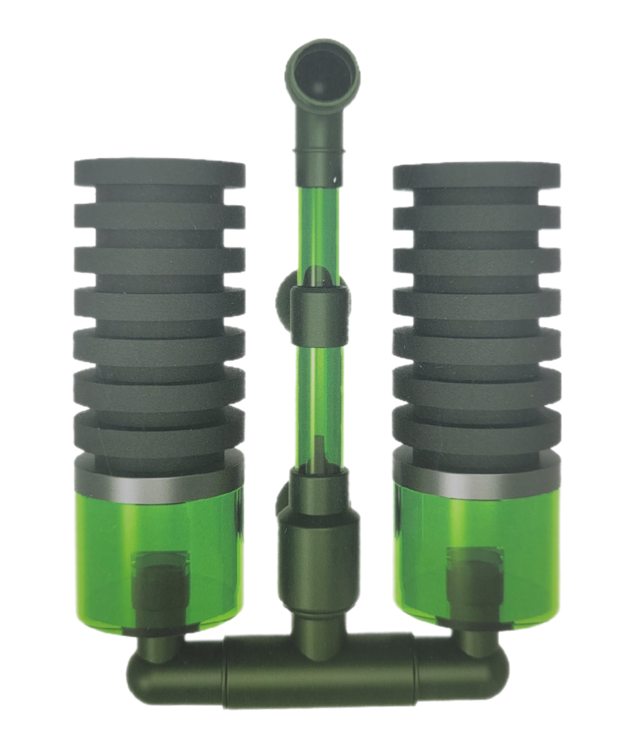 QS-100A Bio-Doppelschwammfilter mit Filtermedium-Behälter von Finn & Reef
