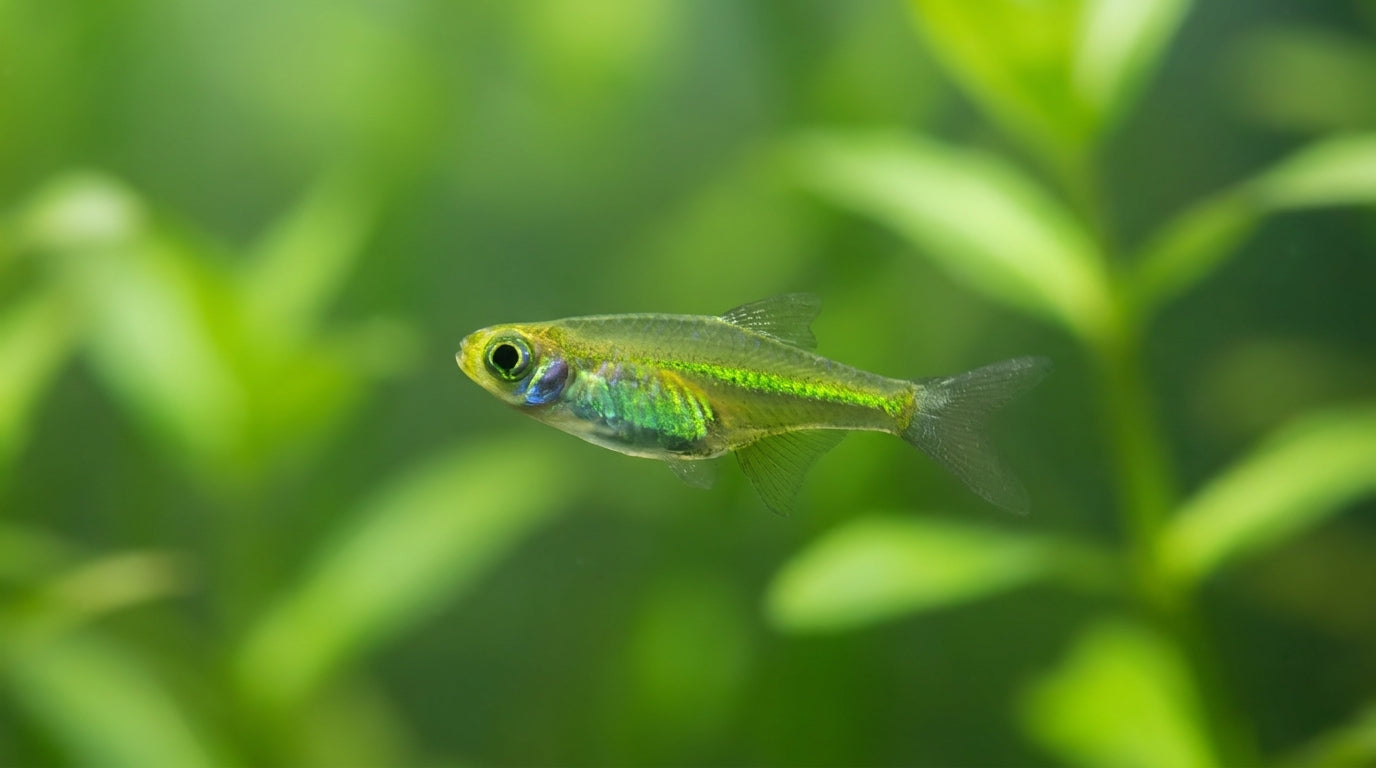 Smaragd-Zwergrasbora (Microdevario kubotai) von Finn & Reef