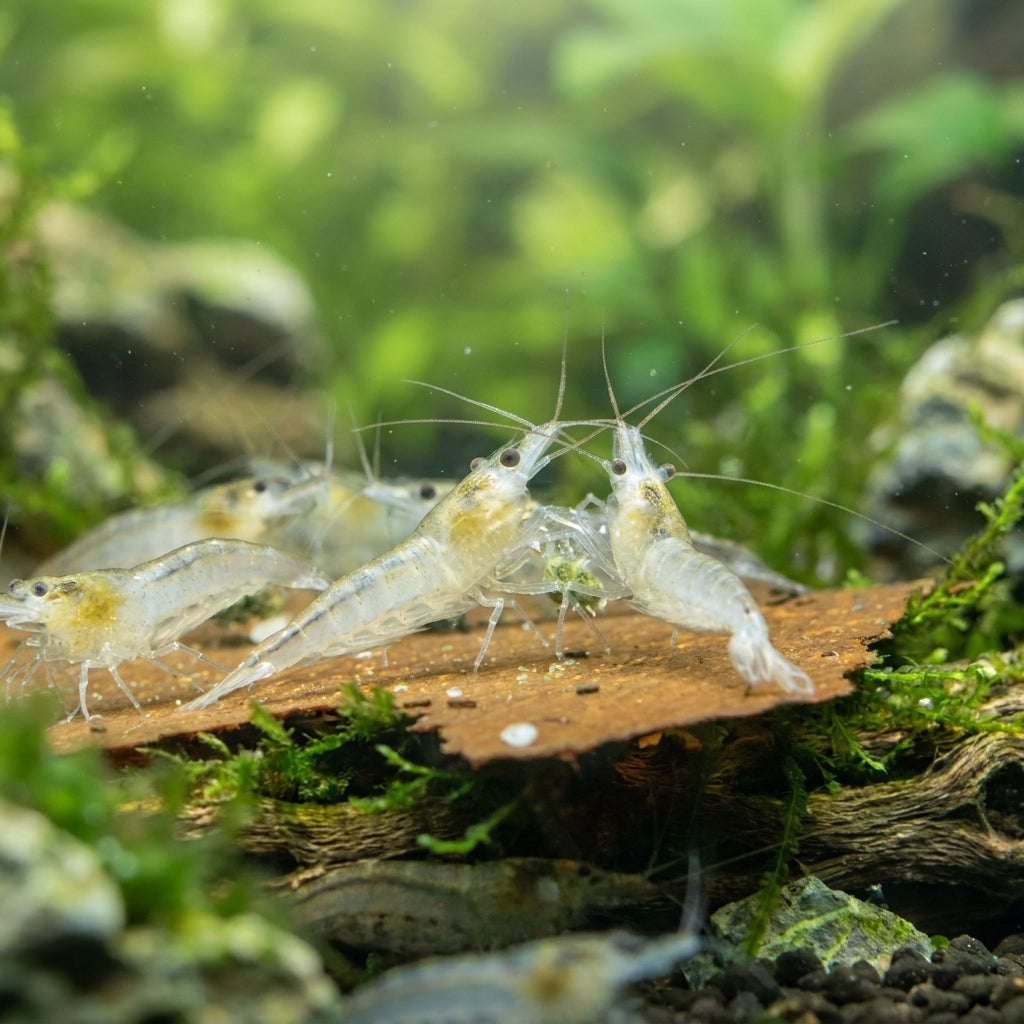 White Pearl Garnele / Weißperlengarnele (Neocaridina palmata) von Finn &amp; Reef