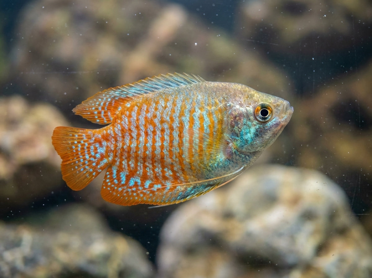 Zwergfadenfisch (Trichogaster lalius) von Finn & Reef