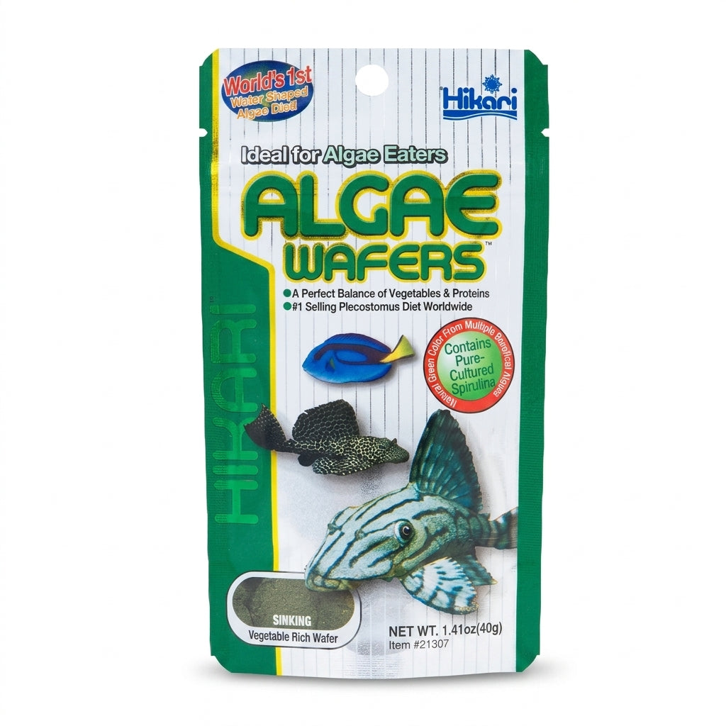 Hikari Algae Wafers 40g – Premium Sinkendes Algenfutter für Plecos &amp; Bodenfische - optimized product image