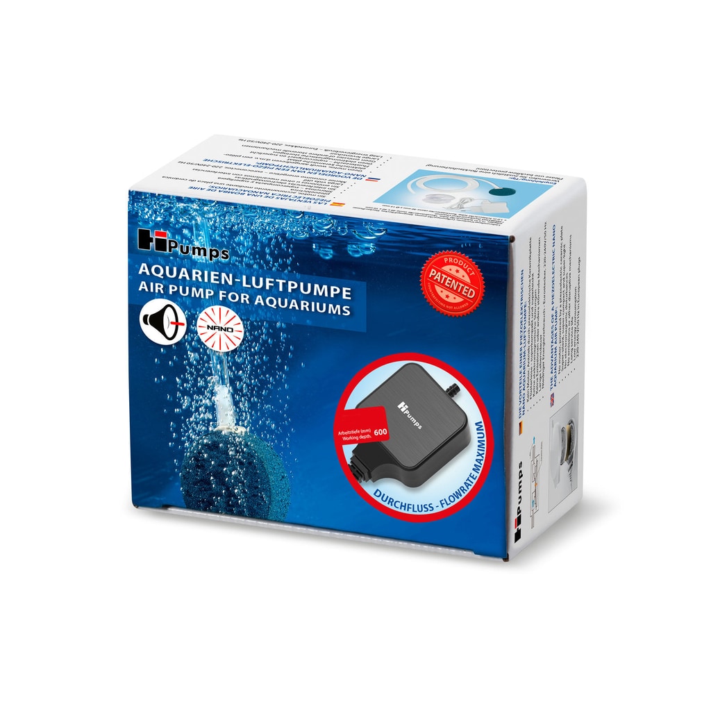 HPumps Nano Piezo Luftpumpe Durchfluss - schwarz von HPumps