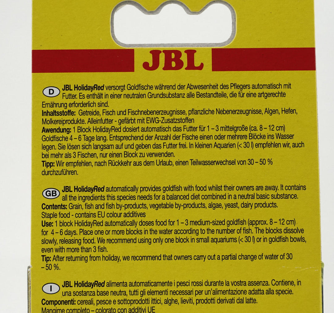 JBL Holiday Red Ferien-Alleinfutter für Goldfische