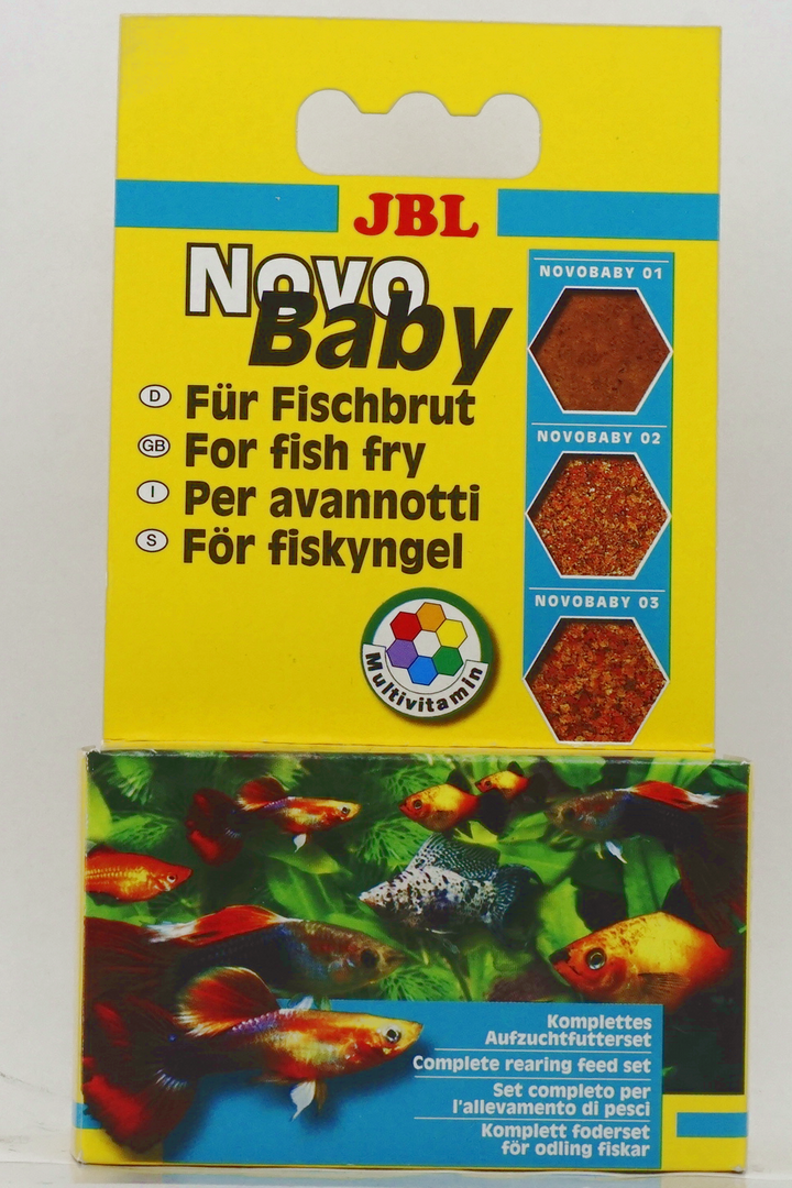 JBL NovoBaby - 3x10 ml Aufzuchtfutter-Set für Jungfische lebendgebärender Aquarienfische