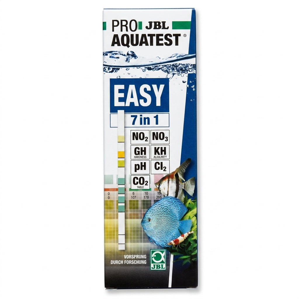 JBL PROAQUATEST EASY 7in1 Teststreifen zum Schnelltest von Aquarienwasser von JBL