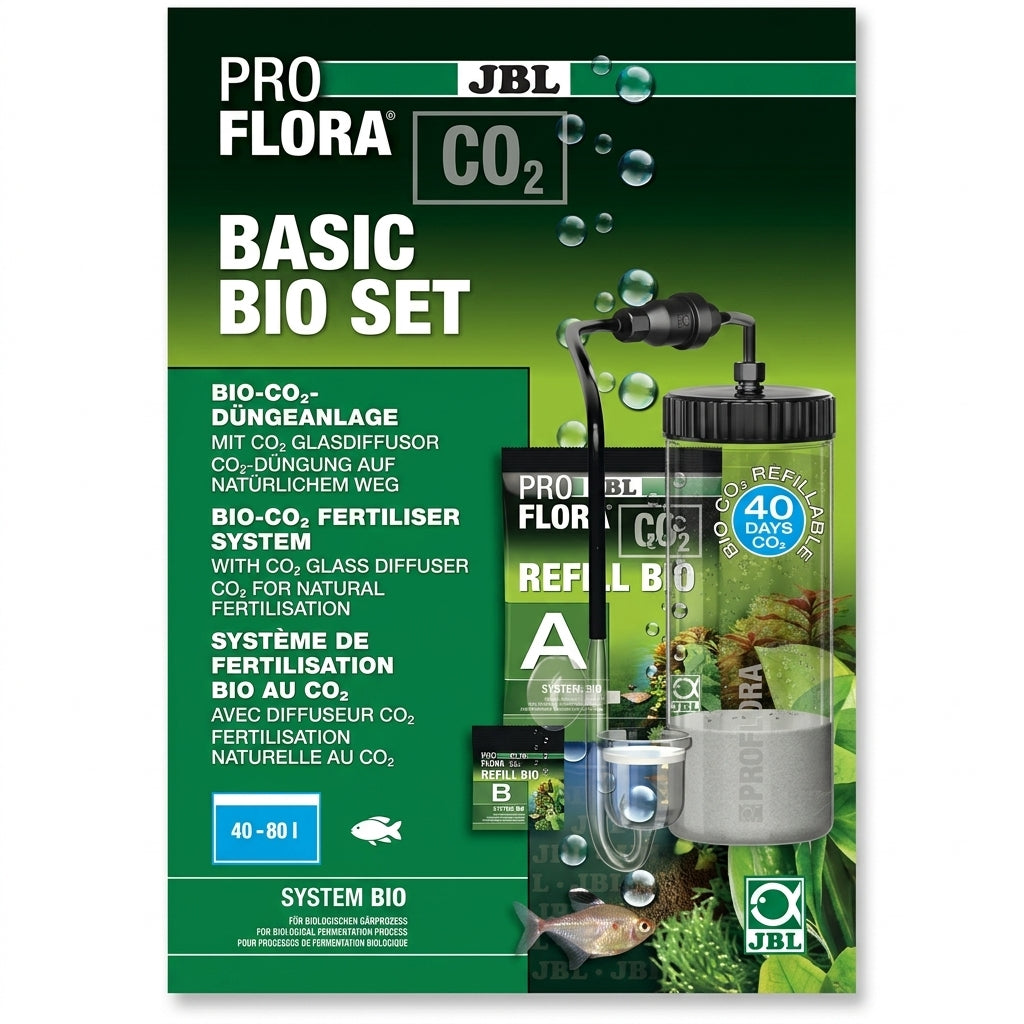JBL PROFLORA CO₂ BASIC BIO SET Natürliches CO₂-Düngesystem für Aquarien von JBL