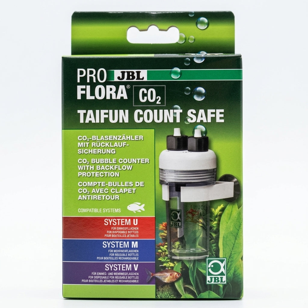 JBL PROFLORA CO2 TAIFUN COUNT SAFE CO2-Blasenzähler mit Wasser-Rücklaufsicherung von JBL