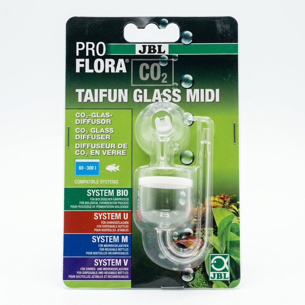 JBL PROFLORA CO2 Taifun Glass Midi Glas-CO2-Diffusor für Süßwasseraquarien (60-300L) von JBL