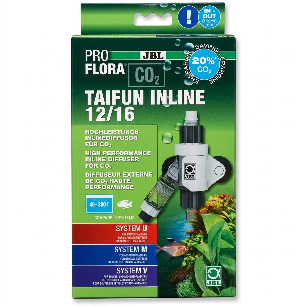 JBL PROFLORA CO2 TAIFUN INLINE 12/16 Hochleistungs CO2-Diffusor von JBL