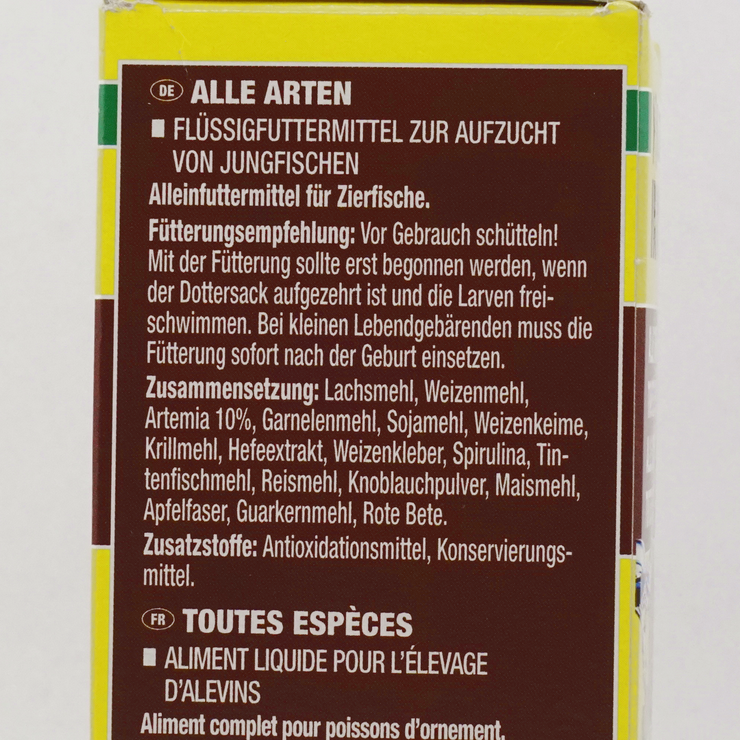 JBL PRONOVO BEL FLUID Flüssiges Aufzuchtfutter für Jungfische - 50ml