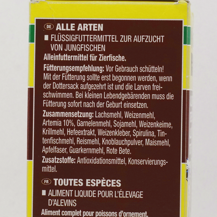JBL PRONOVO BEL FLUID Flüssiges Aufzuchtfutter für Jungfische - 50ml
