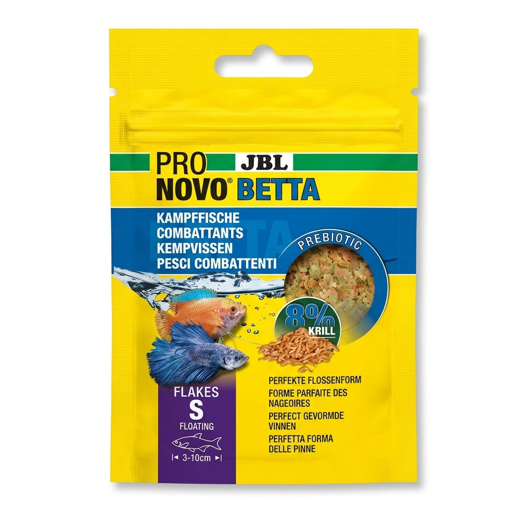 JBL PRONOVO BETTA FLAKES S Hauptfutterflocken für Kampffische von 3-10 cm von JBL