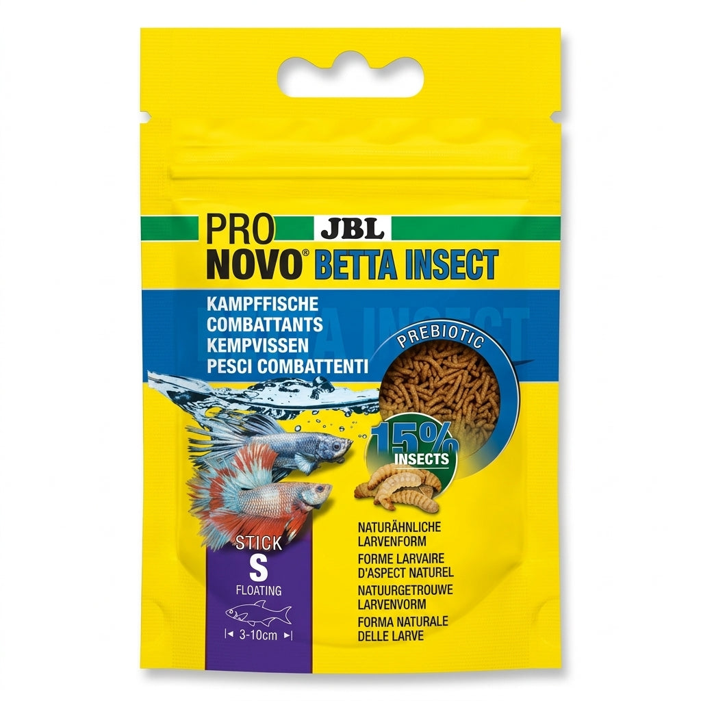 JBL PRONOVO BETTA INSECT STICK S Futtersticks für Kampffische von 3-10 cm von JBL