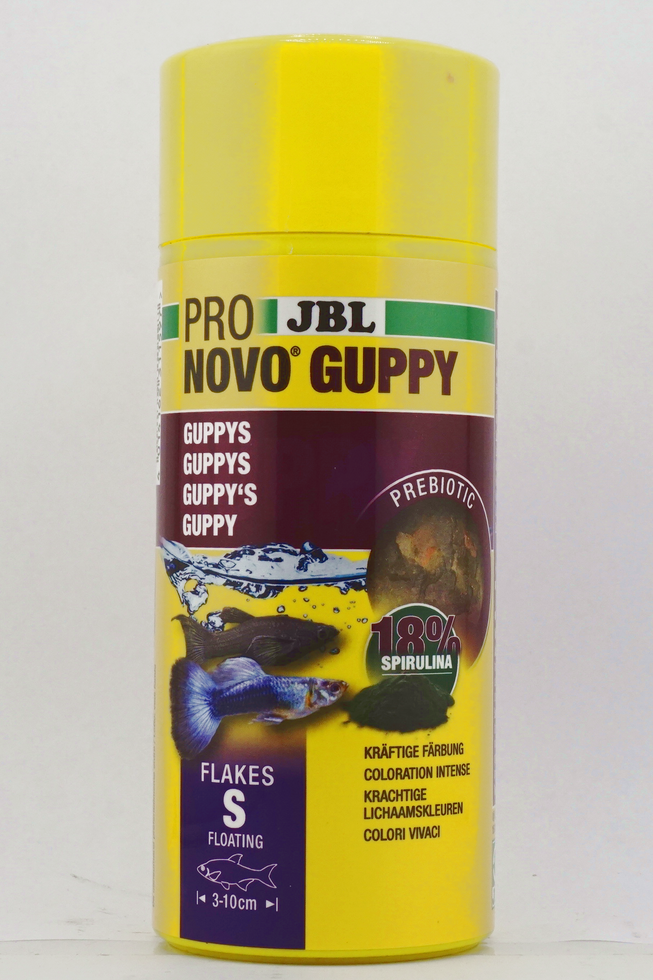 JBL PRONOVO GUPPY FLAKES S Hauptfutter-Flocken für Guppys &amp; andere Lebendgebären - 100ml