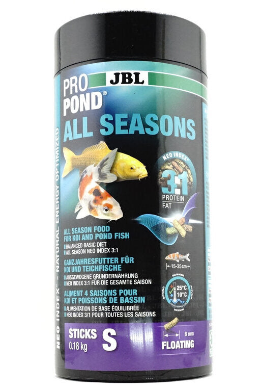 JBL PROPOND ALL SEASONS S Ganzjahresfutter für kleine Koi & Teichfische - 180g Dose