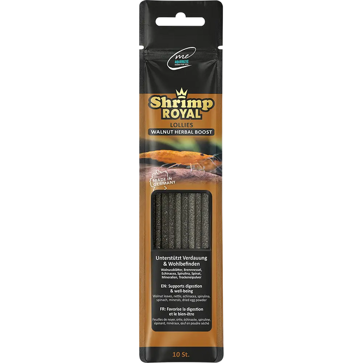 Me Shrimp Royal Lollies Walnut Herbal Boost – 10 Stück