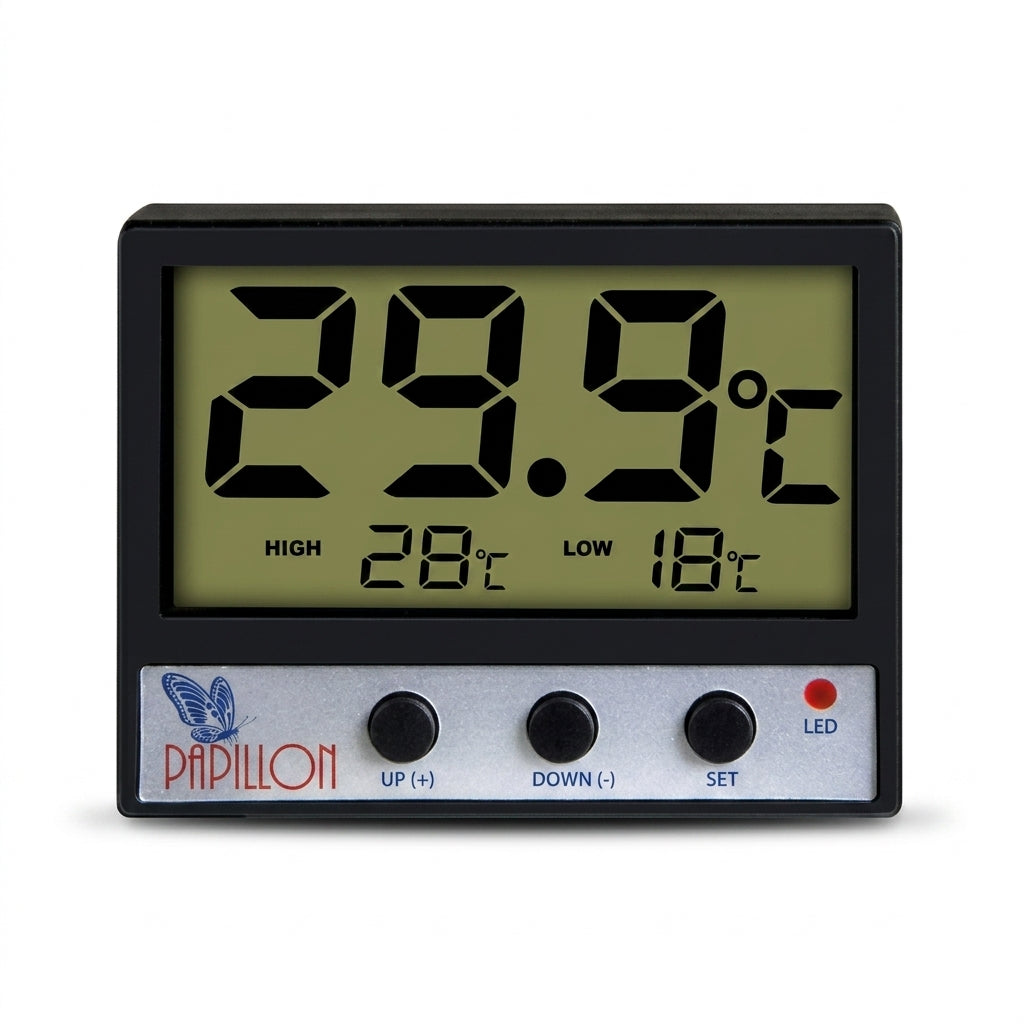 Papillon Digital Aquariumthermometer schwarz von Papillon