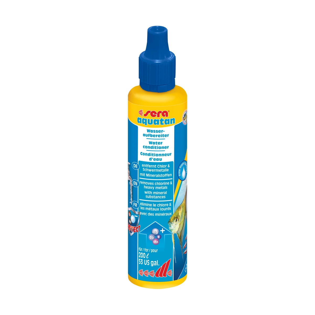 Sera aquatan Wasseraufbereiter – Sofortige Wasseraufbereitung für gesunde Fische & Aquarienpflanzen - square product image - sera-aquatan-eg-50-ml-square-01.jpeg