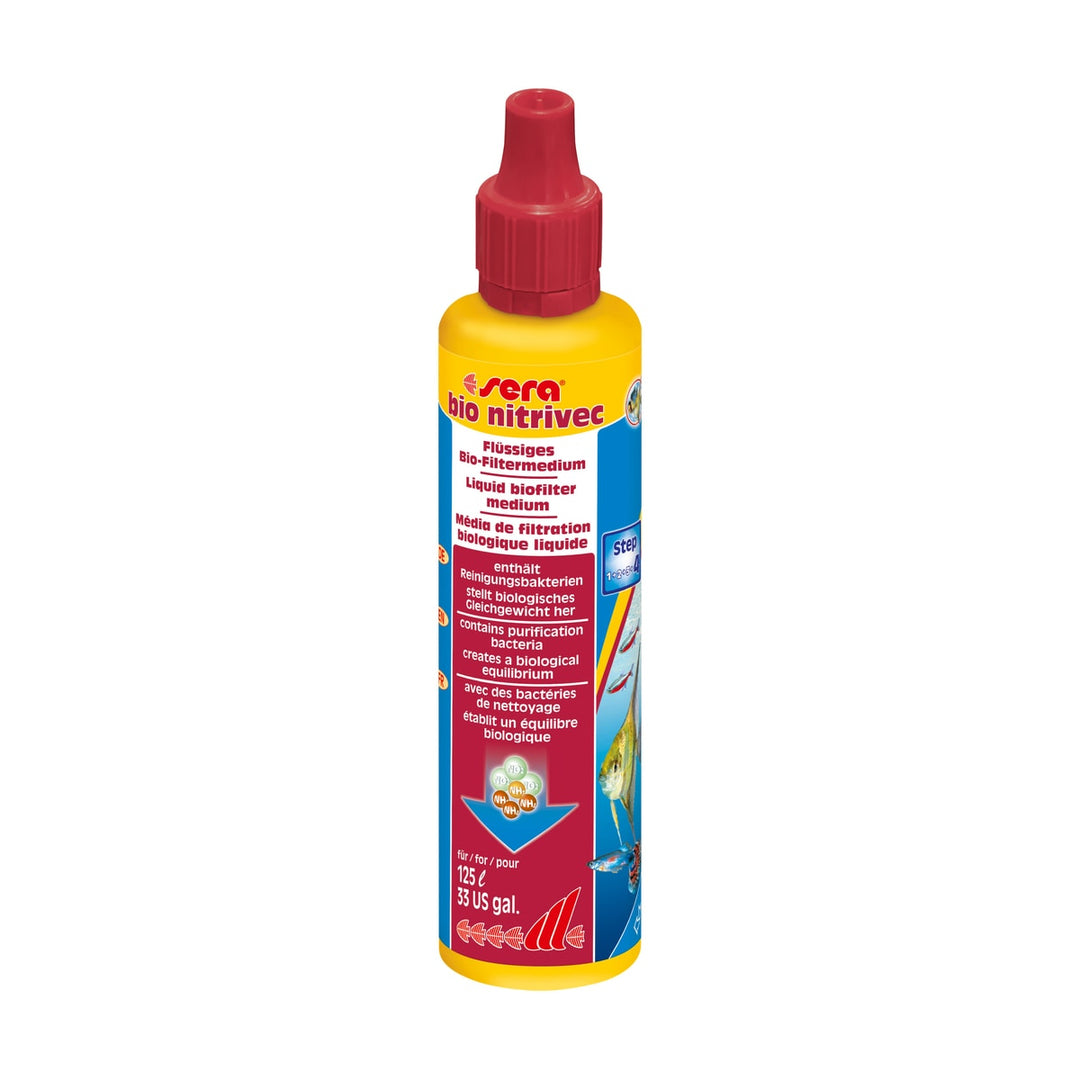 sera bio nitrivec 100 ml – Biologischer Filterstarter für klares Aquariumwasser &amp; schnellen Fischbesatz - square product image - sera-bio-nitrivec-100-ml-square-01.jpeg