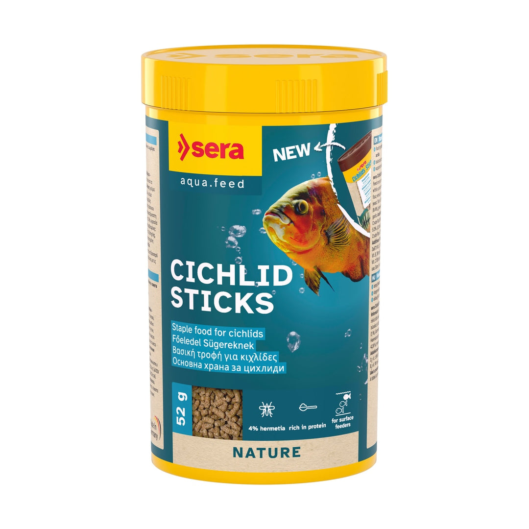 sera Cichlids Sticks Nature – Hauptfutter für große Cichliden 250 ml - Hauptbild - sera-cichlids-sticks-nature-250-ml-01-hauptbild.jpg