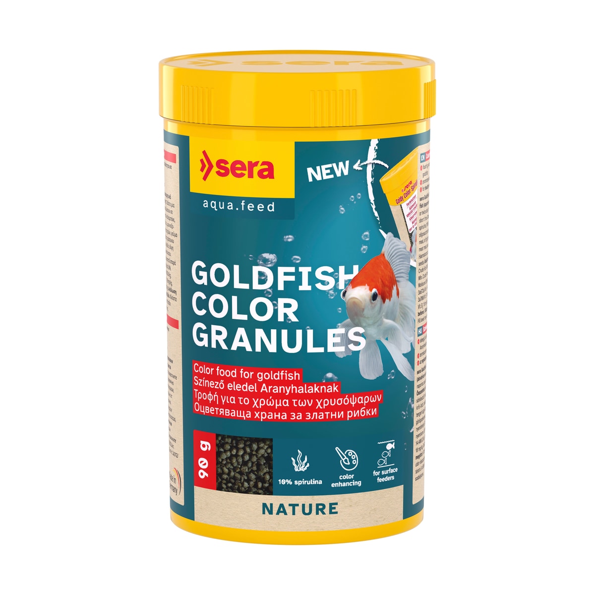 Sera Goldfish Color Granules – Farbkräftigendes Alleinfutter für Goldfische, 250ml (90g) - Hauptbild - sera-goldfish-color-granuls-250-ml-90-g-01-hauptbild.jpg
