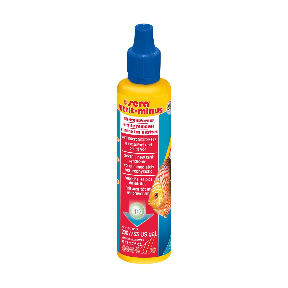 sera Nitrit-minus | Soforthilfe gegen Nitrit im Aquarium | 100 ml - square product image - sera-nitrit-minus-100-ml-square-01.jpeg