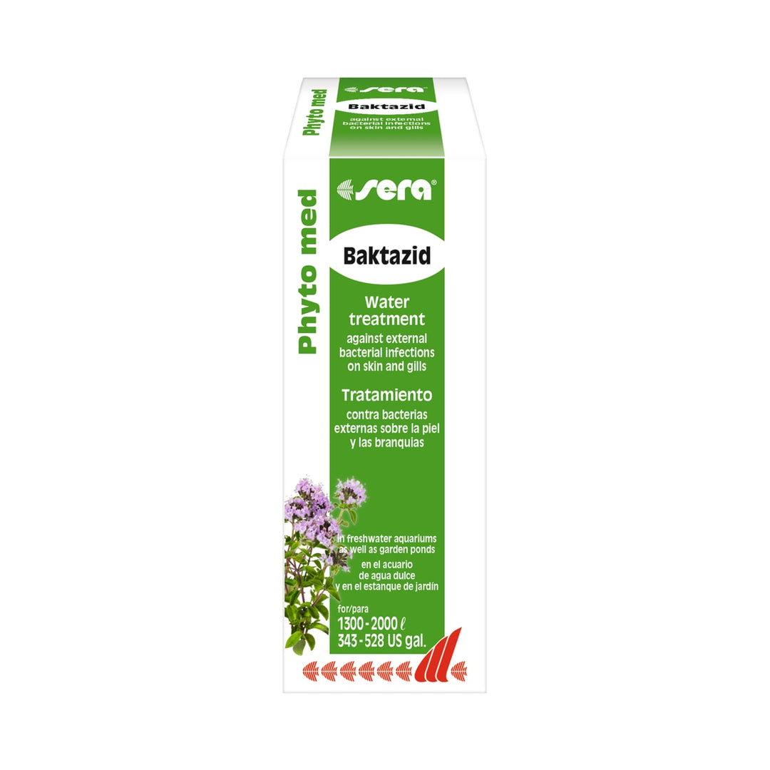sera Phyto med Baktazid – Natürliches Heilmittel gegen bakterielle Infektionen für Zierfische (30 ml) - Hauptbild - sera-phyto-med-baktazid-wirkstoff-thymianl-aus-thymus-zygis-01-hauptbild.jpg