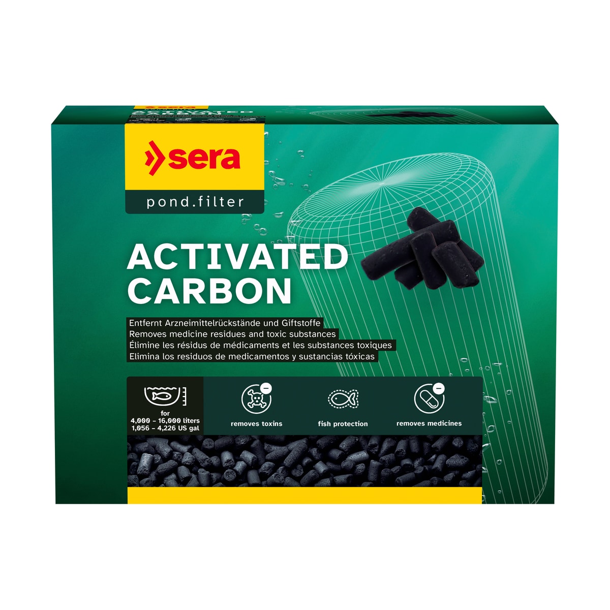 sera Pond super Carbon 2 kg – Hochaktive Filterkohle für klares Teichwasser - square product image - sera-pond-super-carbon-2-square-01.jpeg