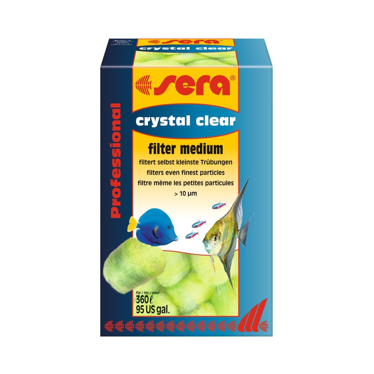 sera crystal clear Professional Hochleistungs-Filtermedium – 12 Filterbälle für 360 Liter Aquarien - square product image - sera-sera-crystal-clear-professional-square-01.jpeg