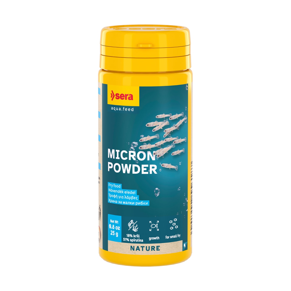 sera Micron Powder 50 ml (25 g) – Hochwertiges Aufzuchtfutter für Fischlarven & Artemia - Hauptbild - sera-sera-micron-powder-50-ml-25-g-01-hauptbild.jpg
