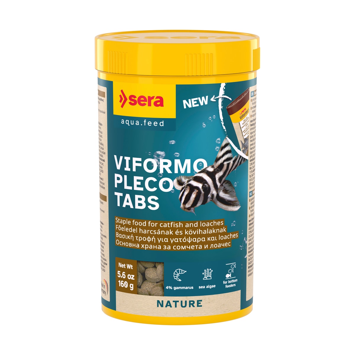 Sera Viformo Nature – Premium Tablettenfutter für Welse & Bodenfische 50g - square product image - sera-viformo-nature-50-g-square-01.jpeg